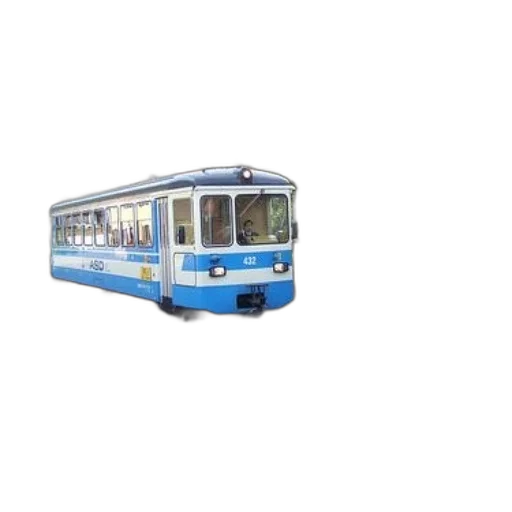 car, animal, 3d render, photorealistic, blue, white, tram, number transparent PNG cut-out