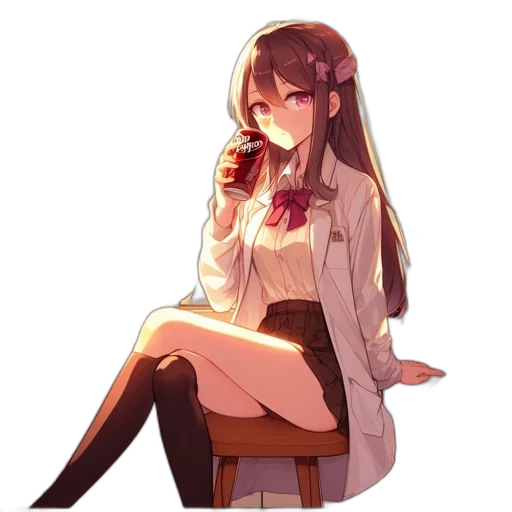 staff, furniture, dress, flower, pixel art, anime, concept art, cartoon transparent PNG cut-out