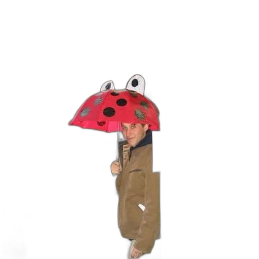 umbrella, hat, jacket, creature, concept art, 3d render, photorealistic, anime transparent PNG cut-out