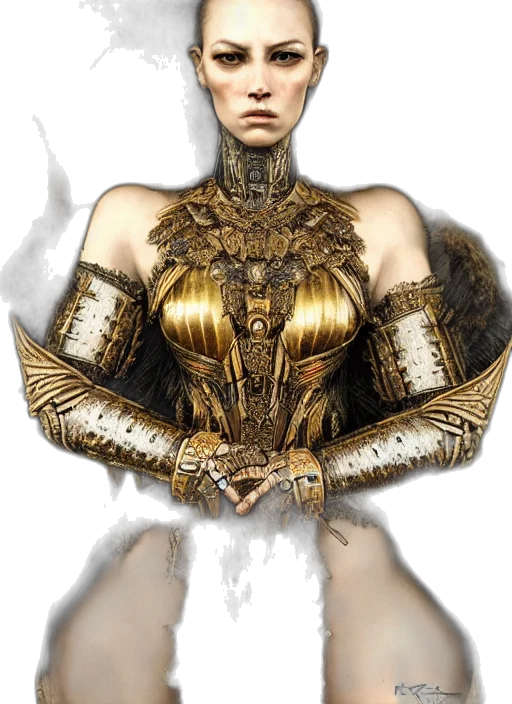 dress, jewelry, staff, crown transparent PNG cut-out