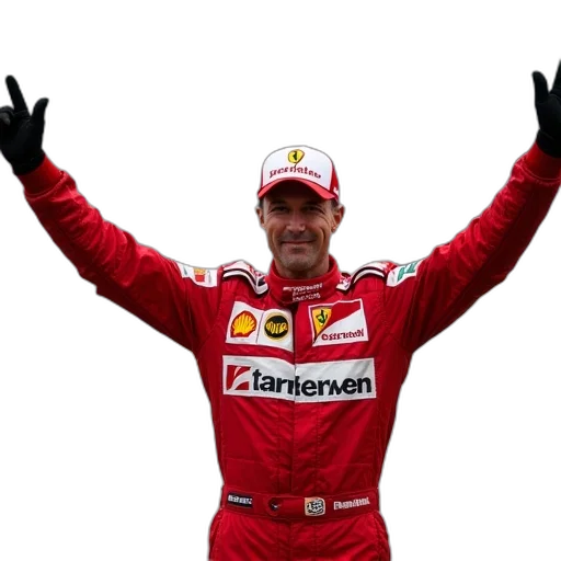 ferrari, driver, michael, schumacher transparent PNG cut-out