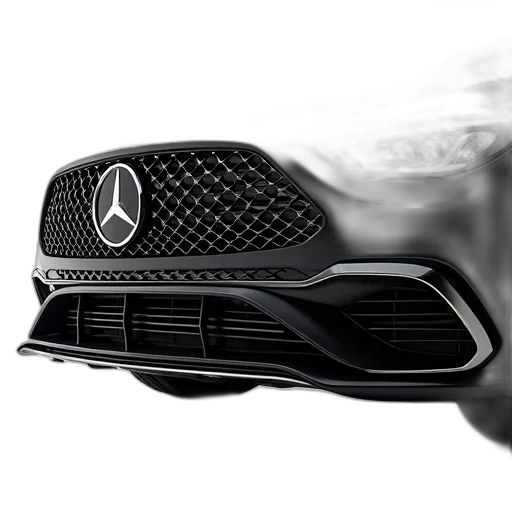 car, weapon, photorealistic, 3d render, close-up, image, grille, black transparent PNG cut-out