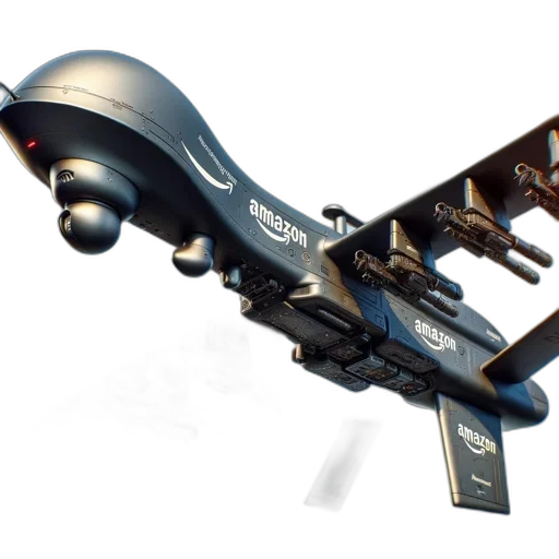 weapon, robot, concept art, 3d render, gray, amazon, drone, weapons transparent PNG cut-out