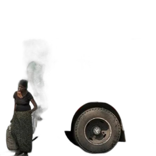 dress, car, weapon, umbrella, concept art, 3d render, photorealistic, fog transparent PNG cut-out