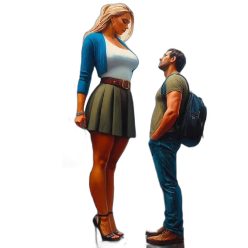 dress, shoes, jacket, face, concept art, comic book art, photorealistic, pixel art transparent PNG cut-out