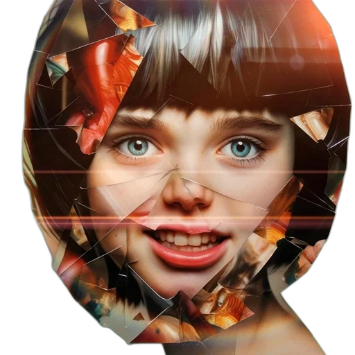 face, mask, robot, jewelry, photorealistic, 3d render, concept art, oil painting transparent PNG cut-out