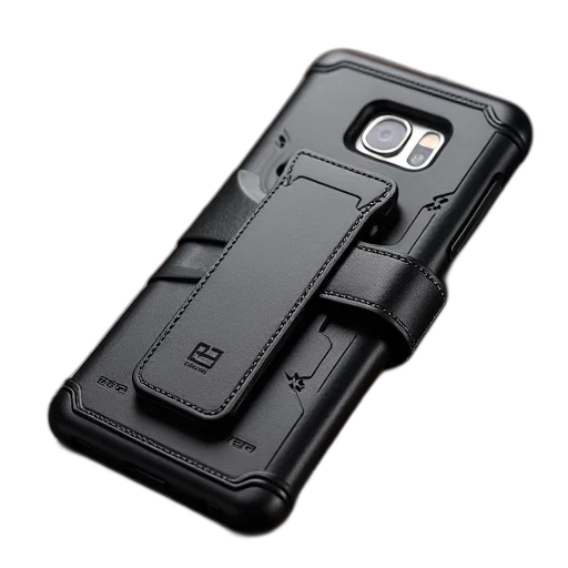 holster, belt, kickstand, hybrid transparent PNG cut-out