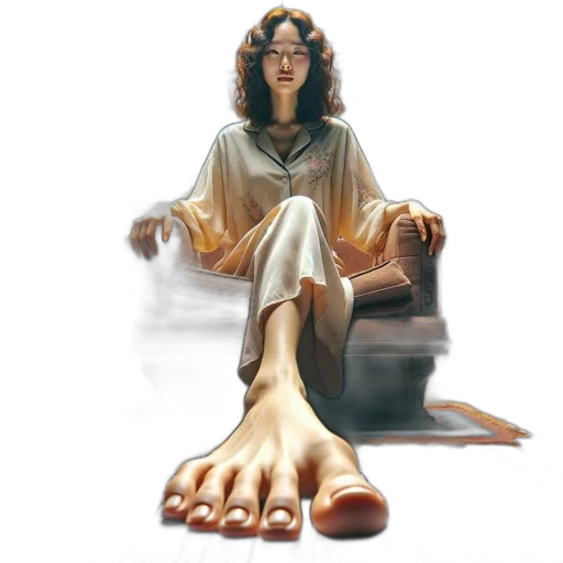 shoes, concept art, photorealistic, fantasy art, oil painting, woman, traditional, east transparent PNG cut-out