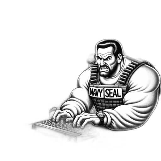 robot, comic book art, cartoon, concept art, cyberpunk, large, muscular, navy transparent PNG cut-out