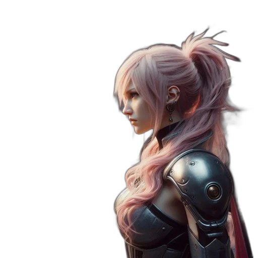 robot, dragon, face, weapon, concept art, fantasy art, cyberpunk, anime transparent PNG cut-out