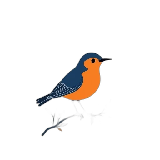 animal, pixel art, 3d render, concept art, photorealistic, blue, monochrome, modern transparent PNG cut-out