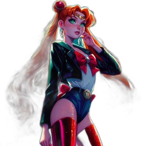 concept art, comic book art, fantasy art, anime, neon lights, neon, colorful, red transparent PNG cut-out