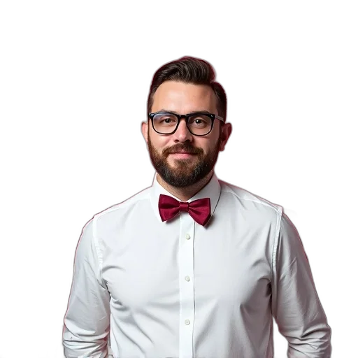 staff, face, jacket, hair, cartoon, photorealistic, 3d render, concept art transparent PNG cut-out