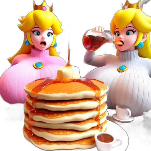 food, dress, 3d render, concept art, vaporwave, photorealistic, pastel, two transparent PNG cut-out