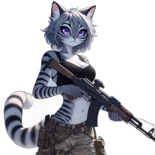 weapon, animal, staff, concept art, pixel art, fantasy art, anime, monochrome transparent PNG cut-out