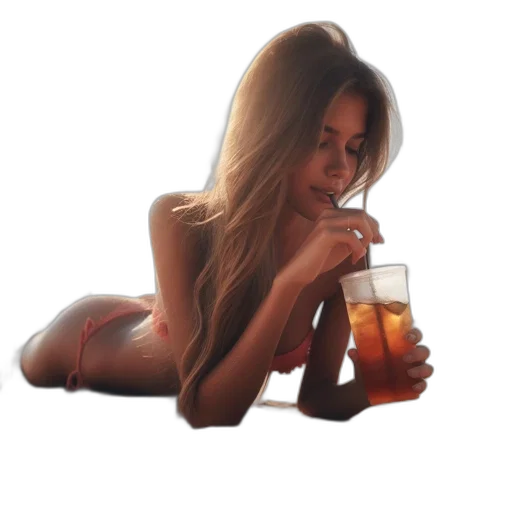 dress, bottle, hair, food, photorealistic, pixel art, oil painting, concept art transparent PNG cut-out