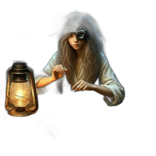 bottle, mask, weapon, hat, concept art, fantasy art, photorealistic, 3d render transparent PNG cut-out