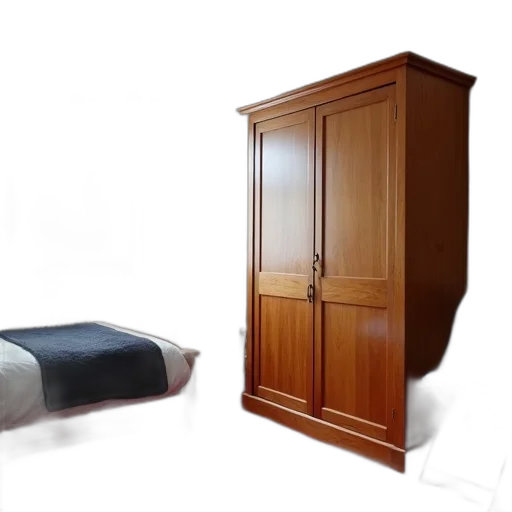 furniture, staff, shoes, 3d render, photorealistic, concept art, bedroom, large transparent PNG cut-out