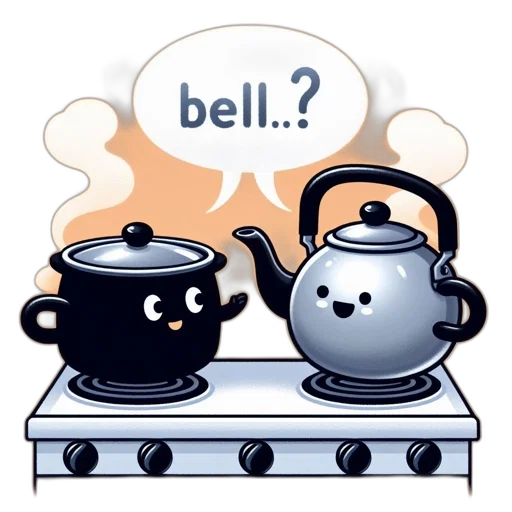 concept art, pixel art, two, anthropomorphized, kitchen, utensils, pot, kettle transparent PNG cut-out