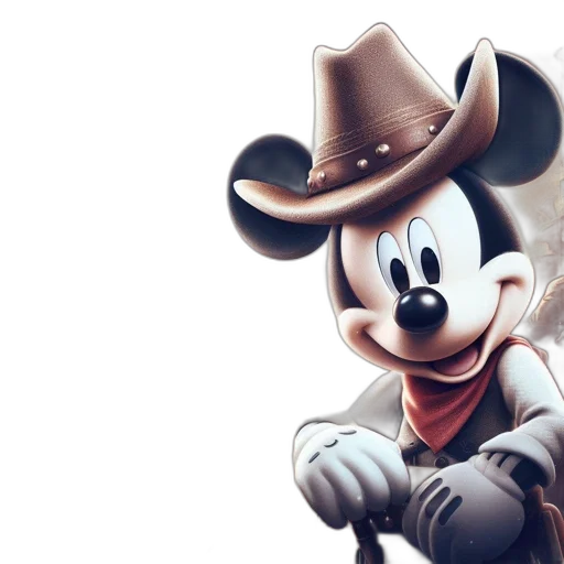 hat, 3d render, cartoon, concept art, photorealistic, image, mickey, mouse transparent PNG cut-out