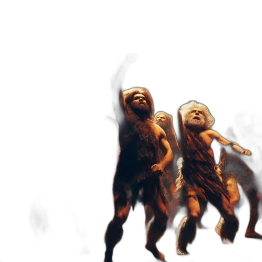 creature, concept art, 3d render, fantasy art, photorealistic, fire, forest, dimly transparent PNG cut-out