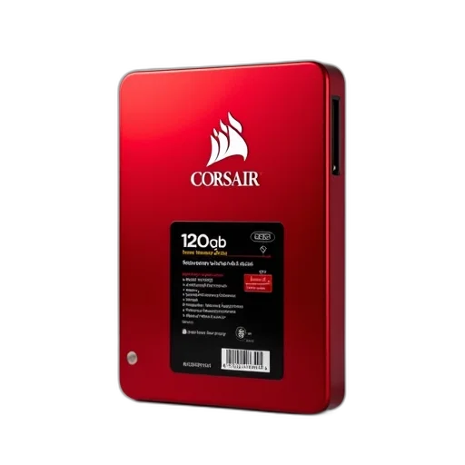 red, external, hard, drive, black, label, featuring, brand transparent PNG cut-out