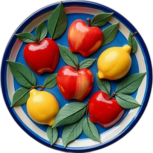 food, crown, jewelry, photorealistic, oil painting, 3d render, colorful, blue transparent PNG cut-out