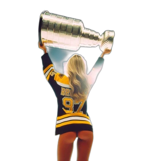 arena, scene, shows, woman, holding, stanley, cup, after transparent PNG cut-out
