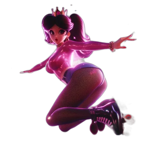 dress, concept art, 3d render, fantasy art, anime, animated, princess, figure transparent PNG cut-out