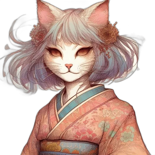 staff, mask, face, animal, watercolor, fantasy art, anime, photorealistic transparent PNG cut-out