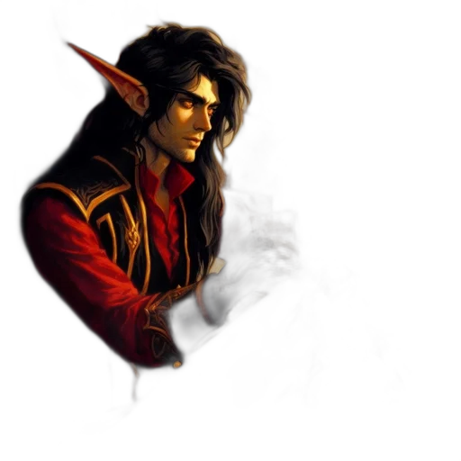 staff, dragon, sword, jacket, fantasy art, concept art, pixel art, photorealistic transparent PNG cut-out
