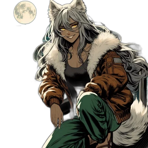 comic book art, concept art, fantasy art, anime, monochrome, earth tones, green, animated transparent PNG cut-out