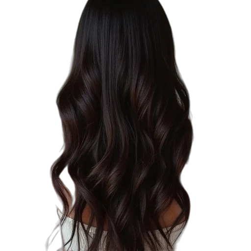 hair, photorealistic, dark, earth tones transparent PNG cut-out