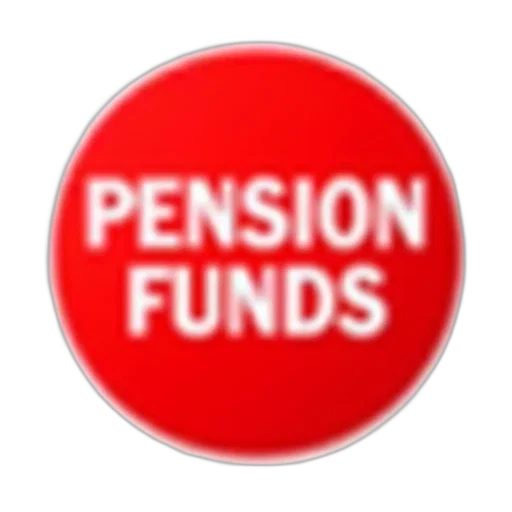 red, circular, sticker, text, pension, funds, white, capital transparent PNG cut-out