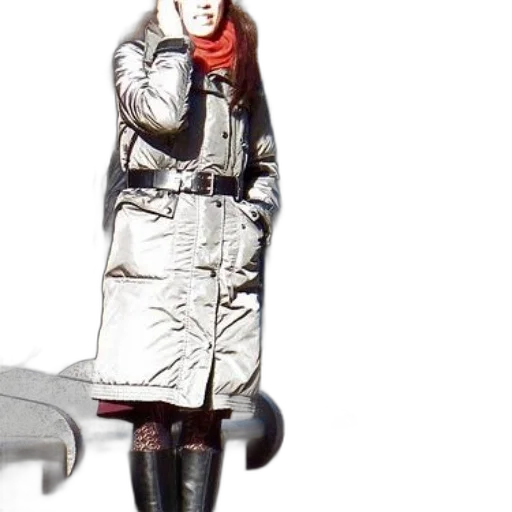 jacket, staff, sword, robot, 3d render, concept art, outer space, woman transparent PNG cut-out