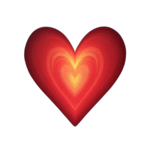 jewelry, red, illuminated, heart transparent PNG cut-out