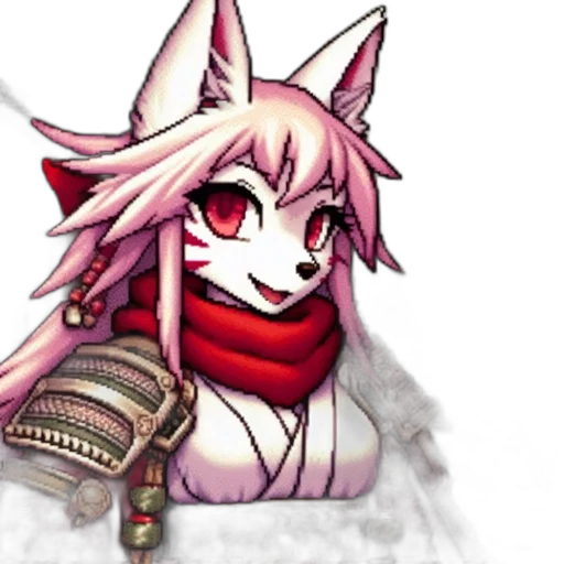 staff, mask, pixel art, anime, concept art, fantasy art, red, monochrome transparent PNG cut-out