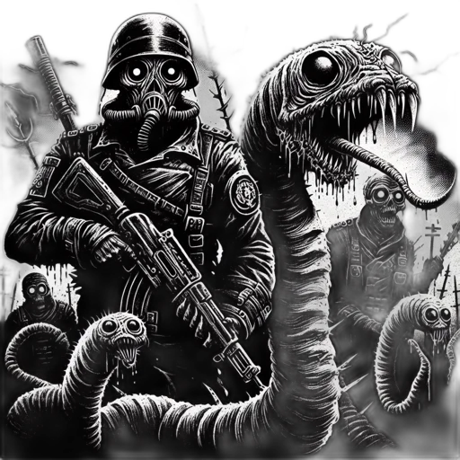 creature, mask, weapon, animal, concept art, comic book art, fantasy art, pixel art transparent PNG cut-out