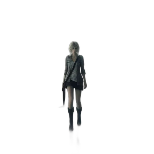 jacket, robot, dress, weapon, 3d render, concept art, pixel art, cyberpunk transparent PNG cut-out