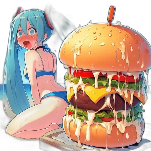food, dress, robot, creature, pixel art, anime, concept art, 3d render transparent PNG cut-out
