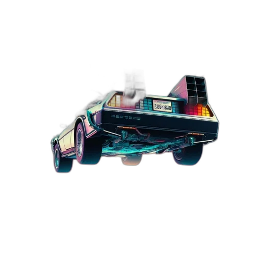 car, weapon, robot, jewelry, vaporwave, 3d render, concept art, pixel art transparent PNG cut-out