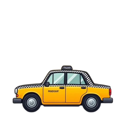 car, robot, pixel art, concept art, 3d render, photorealistic, golden, yellow transparent PNG cut-out