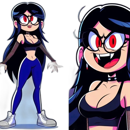 cartoon, concept art, anime, comic book art, dark, neon, monochrome, two transparent PNG cut-out