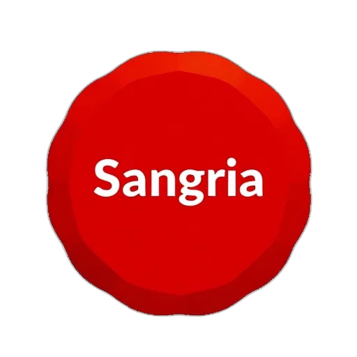 umbrella, red, circle, word, sangria, written, white, centered transparent PNG cut-out