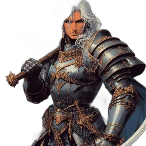 sword, weapon, fantasy art, concept art, comic book art, pixel art, golden, earth tones transparent PNG cut-out