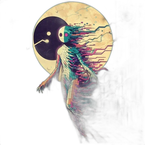 creature, mask, robot, dragon, concept art, fantasy art, comic book art, cyberpunk transparent PNG cut-out
