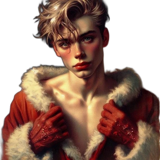 jacket, comic book art, fantasy art, photorealistic, concept art, red, youthful, male transparent PNG cut-out