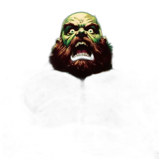face, mask, creature, staff, concept art, comic book art, photorealistic, pixel art transparent PNG cut-out