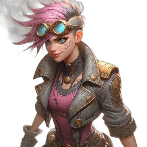 staff, jacket, face, weapon, concept art, fantasy art, cyberpunk, comic book art transparent PNG cut-out