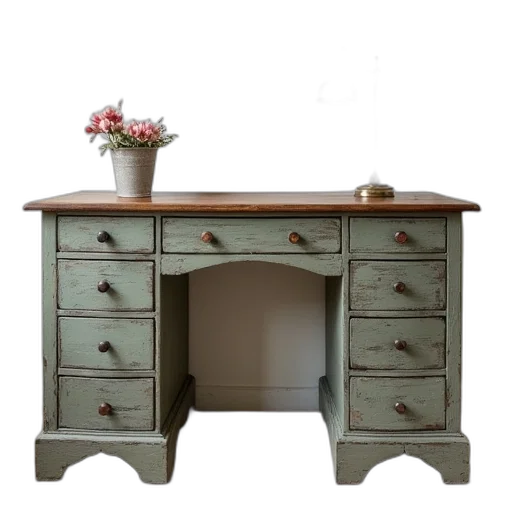 furniture, 3d render, photorealistic, green transparent PNG cut-out